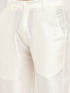 Men's Cream Silk Blend Pant Style Pyjama
